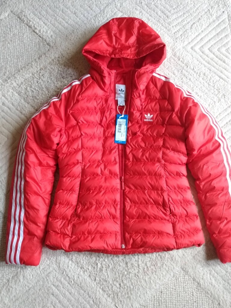 red adidas slim jacket